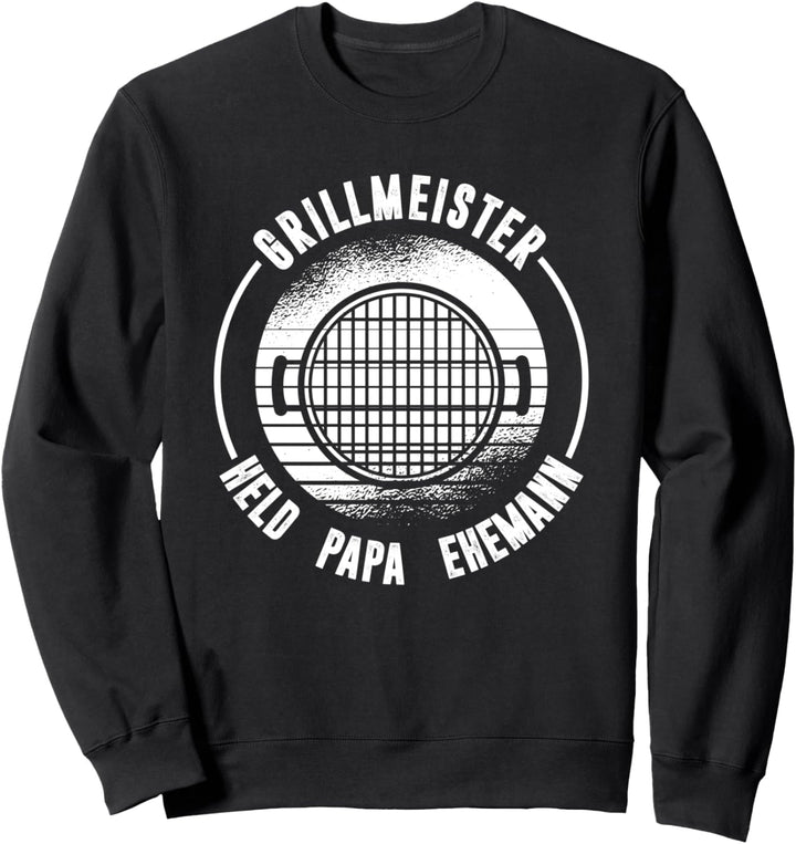 Grillmeister Held Papa Ehemann Vatertag Dad Geschenk Sweatshirt