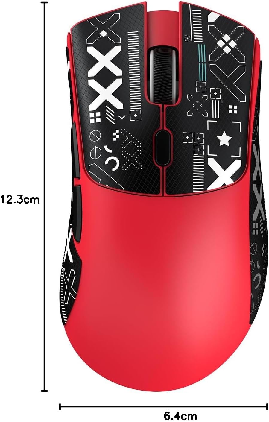 ATTACK SHARK R1 59g Superlight Maus mit Klebeband, PixArt PAW3311 Gaming-Sensor, BT/2,4G kabellose/k