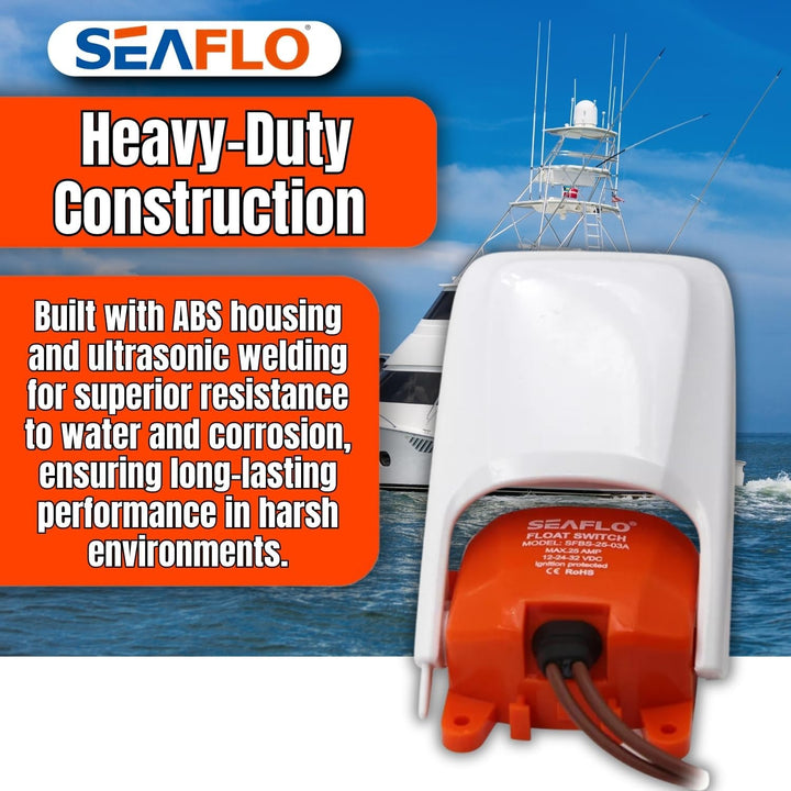 SEAFLO 03-Serie Bilgenpumpen-Schwimmerschalter für 12 V, 24 V, 32 V