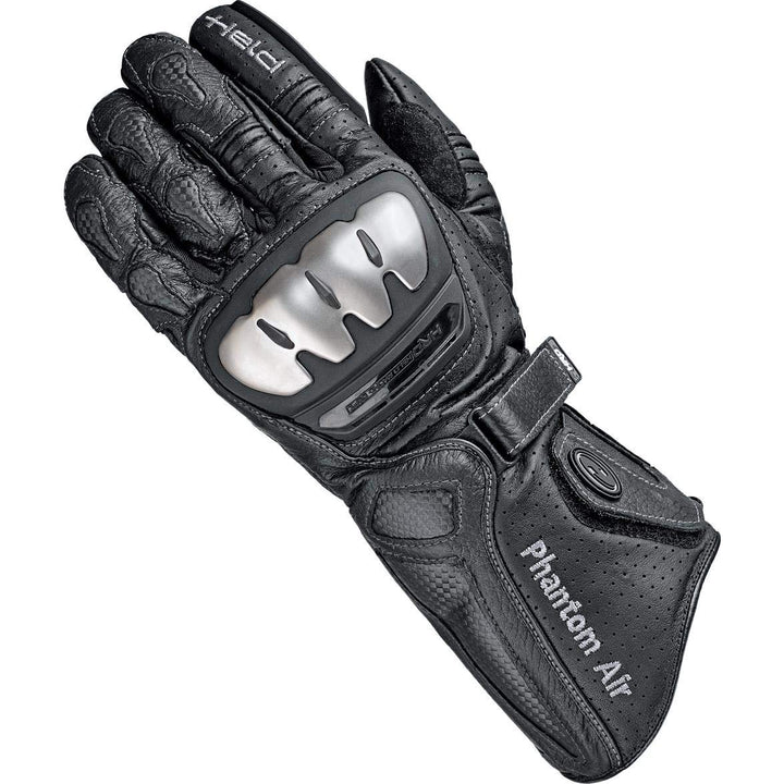 Held Phantom Air Handschuh - Känguruleder - Aramid - Für Motorradfahrer 8 Schwarz, 8 Schwarz