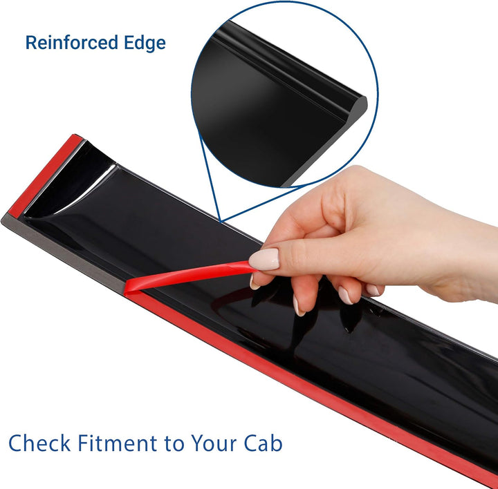 CLIM ART Windabweiser für/kompatible mit Toyota RAV4 2019-2026 (V) - Stick-on Regenabweiser - Autofe
