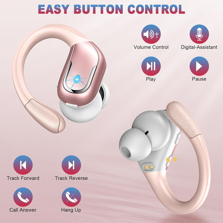2026 Bluetooth Kopfhörer in Ear Sport, 75Std Kopfhörer Kabellos Bluetooth 5.4, 3D-Stereo Bass Wirele