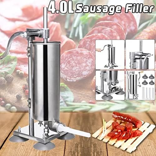 Wurstmaschine aus Stahl, Wurstfüller für Fleisch, aus Edelstahl, manuelle Wurstmaschine, vertikale W