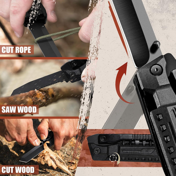 Freelander Multitool Taschenmesser, Multitool Werkzeug 19 in 1, Multifunktionsmesser Outdoor Multito