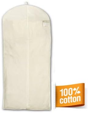 HBCOLLECTION - Kleidersack Kleiderhülle natürlicher Baumwolle (Lang)