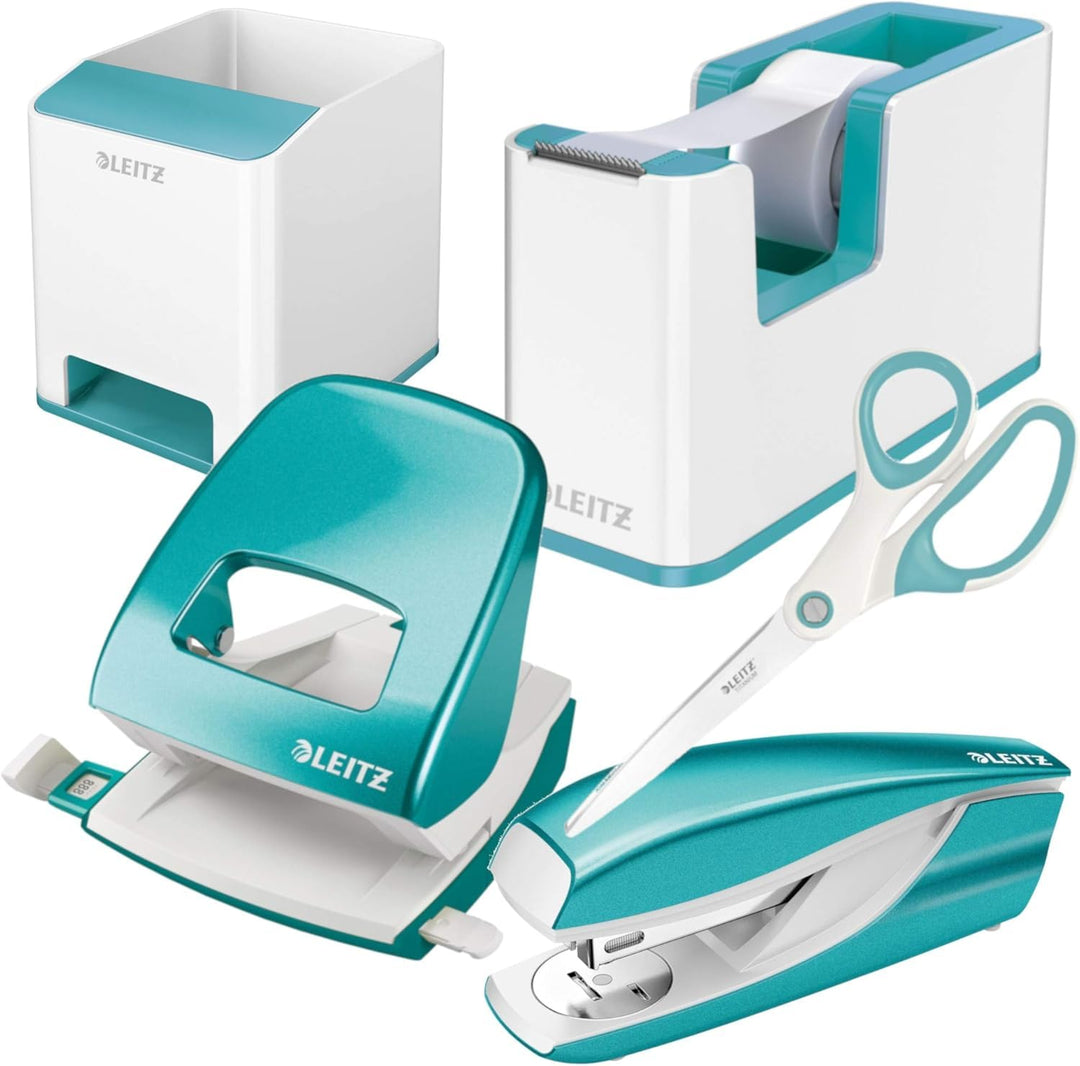 Leitz WOW Schreibtisch Accessoires (Türkis, Komplett - Set) Komplett - Set Türkis, Komplett - Set Tü