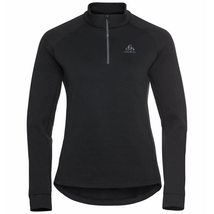 Odlo Damen Langarm Shirt mit Reissverschluss RIGI, M Schwarz
