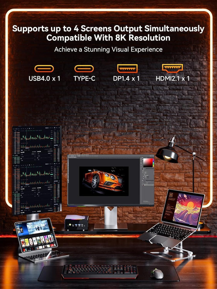 GMKtec Gaming Mini-PC AMD Ryzen 7 H 255 (Upgrade 8745HS) 32 GB DDR5 1 TB SSD, Desktop-Computer 3XM.2