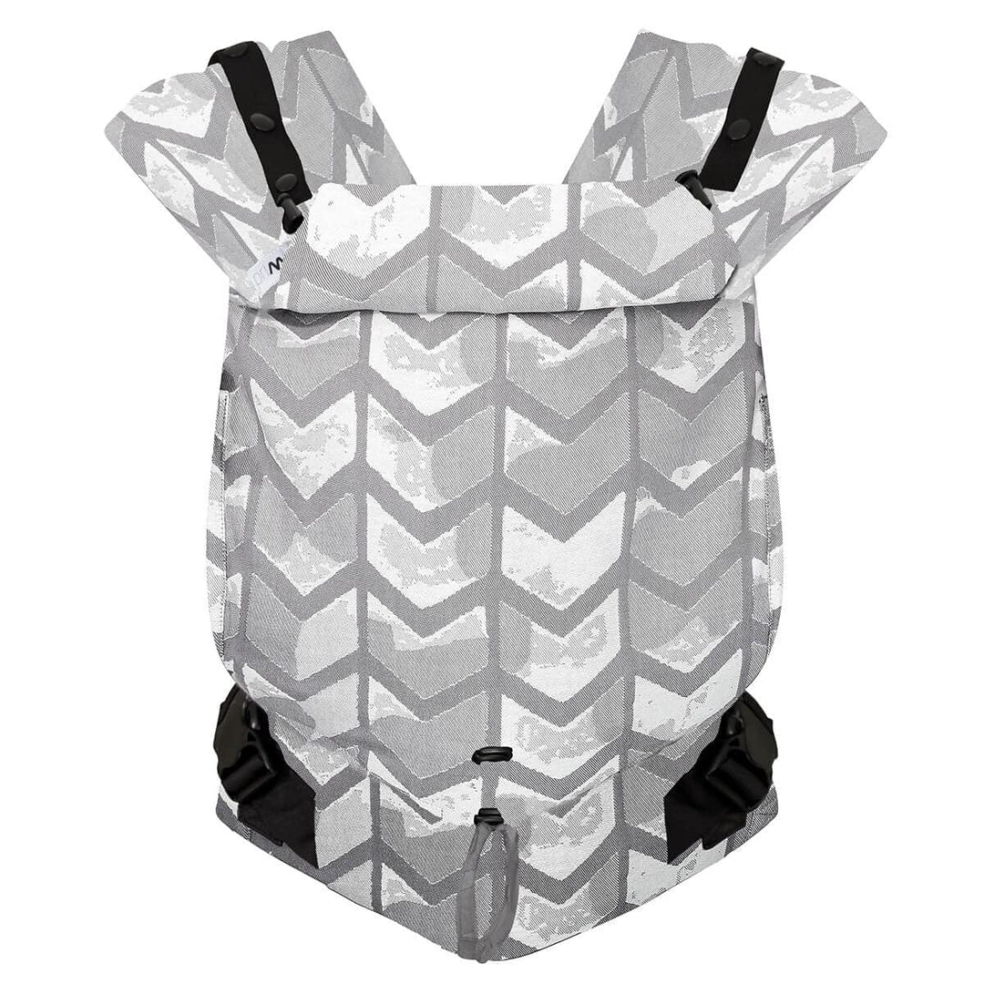 Hoppediz Babytrage Primeo, für Neugeborene ab Geburt, Bauchtrage, Rückentrage, 100% Bio-Baumwolle, A