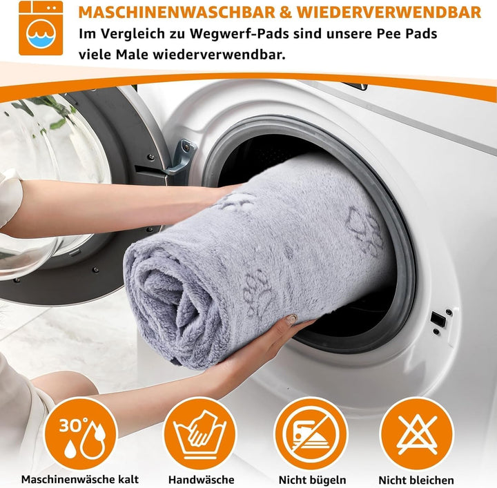 PICK FOR LIFE Haustier-Urinunterlage Waschbar Welpenunterlagen Matte für Hunde Schnell Absorbierend