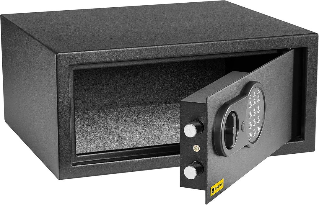 HomeSafe HV24E Möbeltresor mit Elektronikschloss, 20x44x38cm (HxBxT), Digitaler Tresor für Zuhause,