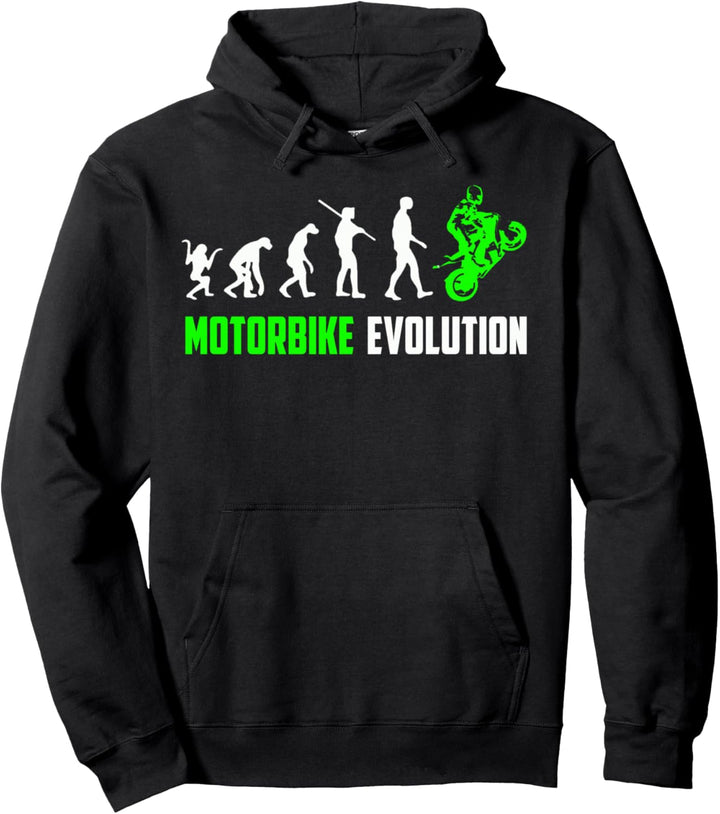 Motorbike Evolution Geschenk Pullover Hoodie