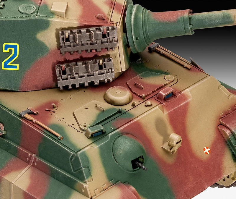 Revell 80-3249 Modellbausatz Panzer 1:35 - TigerII Ausf.B (Henschel Turret) im Massstab 1:35, Level