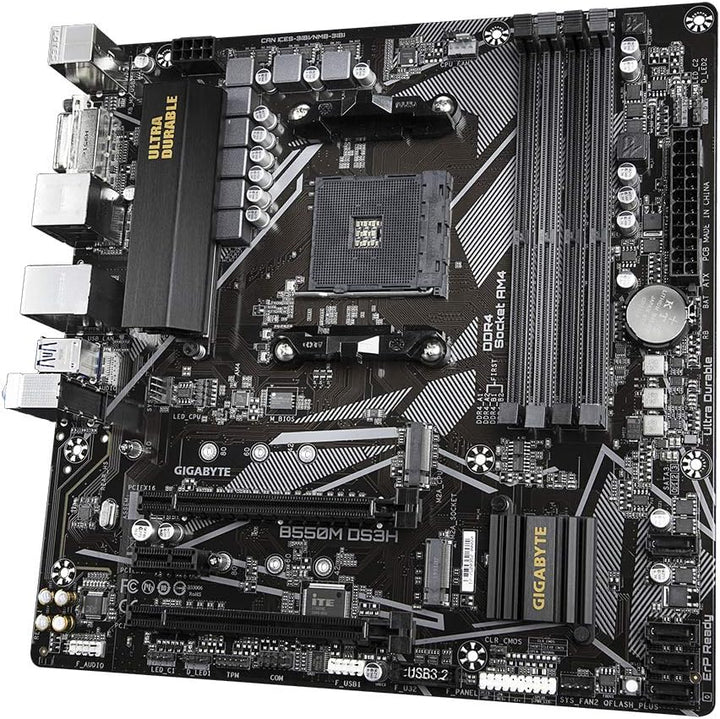 Gigabyte B550M DS3H Mainboard schwarz, único