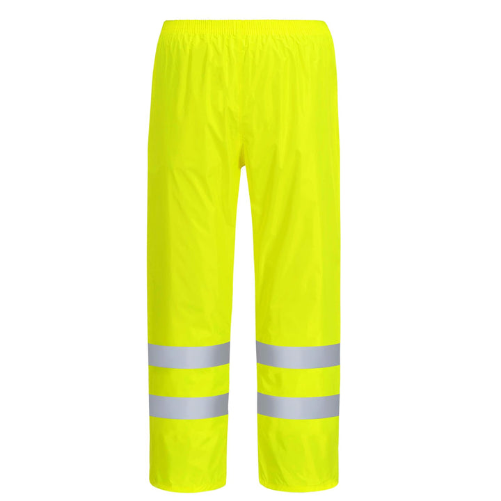 Leichte Regenhosen Herren Damen Orange/Regen Warnschutzhose Winddichte Outdoorhose für Fahrrad Trekk