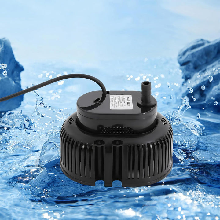 Pool Pumpe 75W Planschbecken Filterpumpe mit Wasserleitung, Anschlüsse, IPX8 Filterpumpe Pool für Te