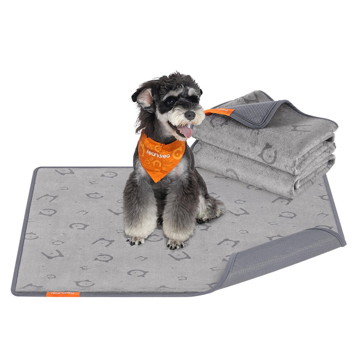 Feandrea Hundedecke, 2er Set, Wiederverwendbare Hundematte, 91 x 86 cm, M, wasserdicht, auslaufsiche