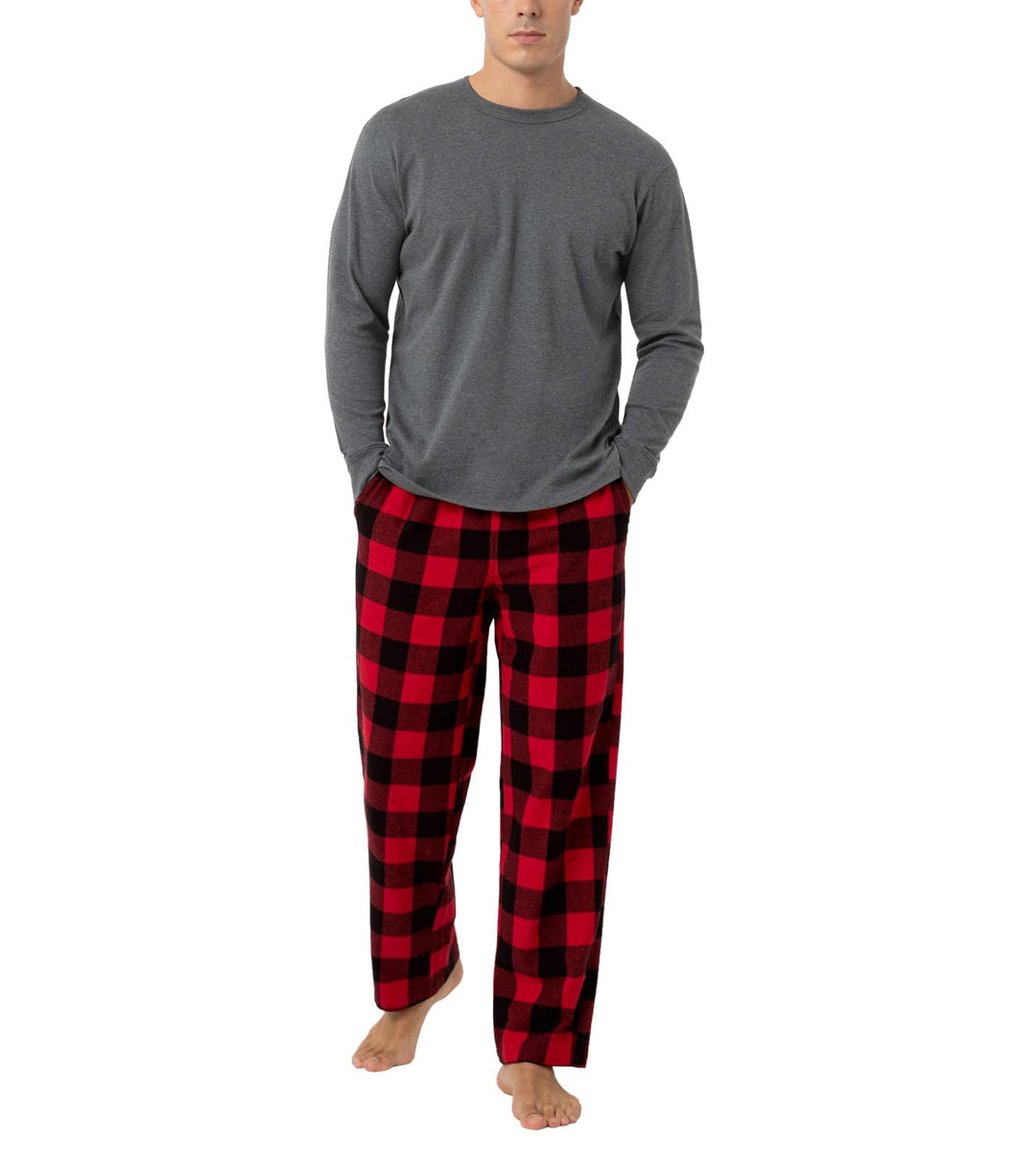 LAPASA Herren Pyjama-Set Schlafanzugset (Extra Warm Flecce Set M129, Wärmer Flanell Set M95, Warm Fl
