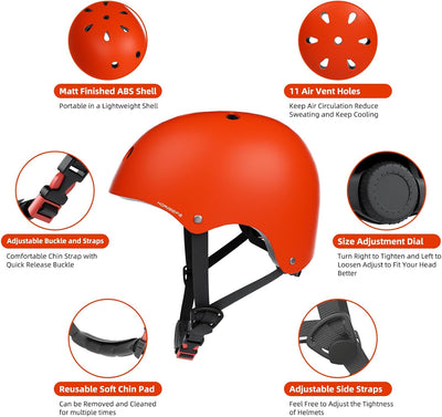 KORIMEFA Kinder Fahrradhelm Kinderhelm Skaterhelm Verstellbar für 3 Jahre Junge CE-Zertifizierung fü
