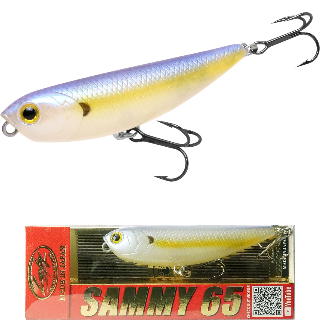 Lucky Craft Sammy 65 Topwater Angelköder, 6,3 cm, schwimmende Süsswasserforelle, Kleinmaulbarschköde