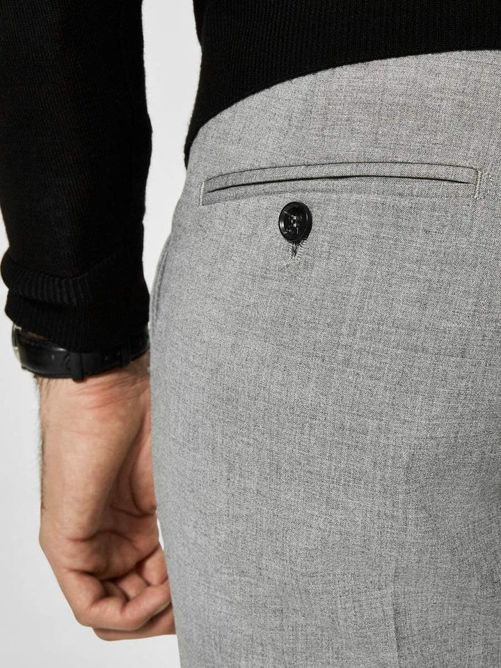 Selected Homme Male Hose Slim Fit 48 Grau (Light Grey Melange), 48 Grau (Light Grey Melange)