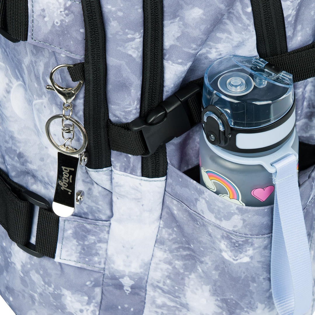 Baagl Schulrucksack für Jungen Mädchen Teenager - Skateboard Rucksack - Kinderrucksack mit Laptopfac