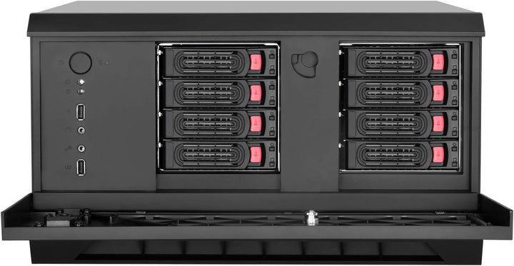 SilverStone Technology SST-CS381 v 1.2 - Case Storage ATX Midi Tower Computer Gehäuse, innen schwarz