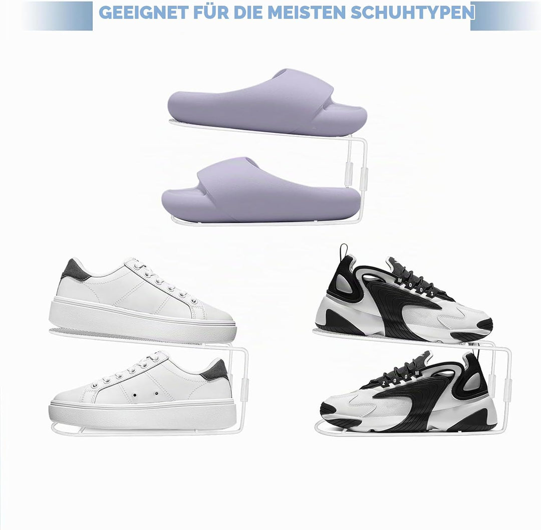Schuhstapler Platzsparend Schuhorganizer Schuhregal Für Schränke Schuhaufbewahrung Platzsparend Schu