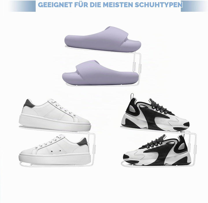Schuhstapler Platzsparend Schuhorganizer Schuhregal Für Schränke Schuhaufbewahrung Platzsparend Schu