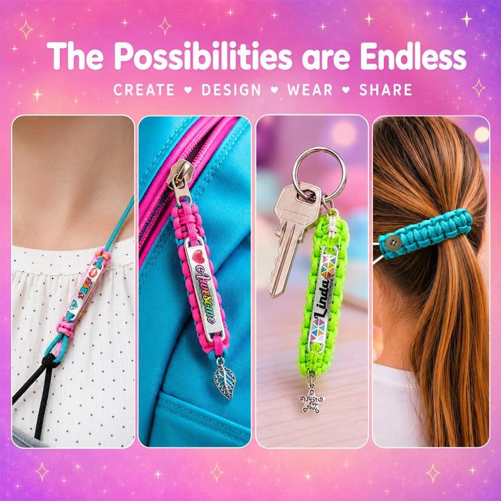 Personalisierte Charm Friendship Bracelet Making Kit: Beste Kinder im Alter von 7-14. Grosse Aktivit