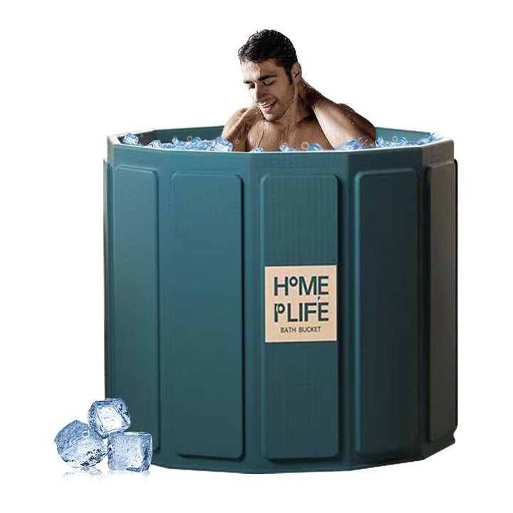 Simcat Tragbare Badewanne für Erwachsene, tragbare Eisbadewanne für Kaltwassertherapie-Training, fal