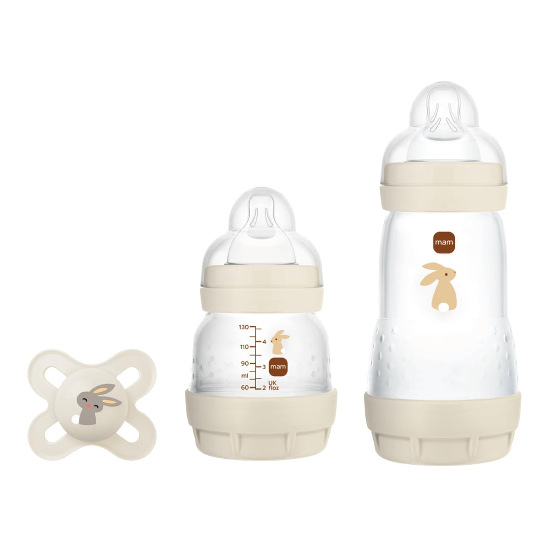 MAM, Geschenkset für Neugeborene, 1 x Anti-Colic Flasche 160 ml, 1 x Anti-Colic Flasche 260 ml, 1 x