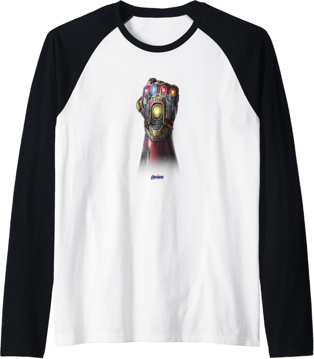 Marvel Avengers Endgame Iron Man Infinity Suit Fist Raglan