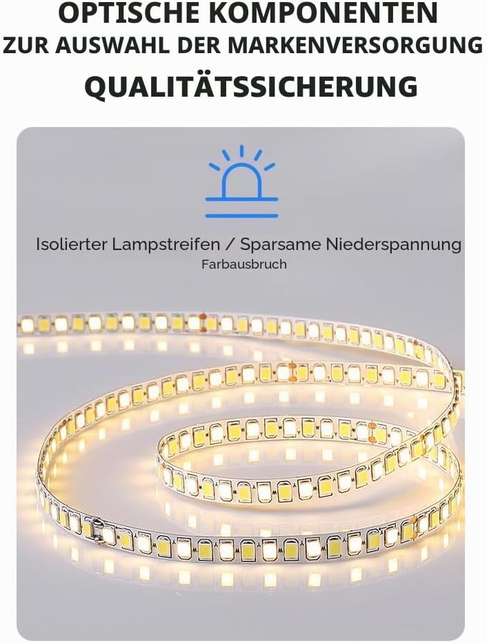 Badspiegel mit Beleuchtung,Rechteckig 50 * 70cm,Wandspiegel LED Badspiegel,3 Lichtfarben Dimmbar,mit