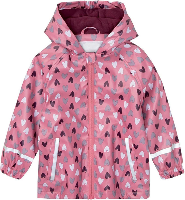 Überschuhe Regenjacke für, und Mädchen, mit Kapuze, Meerestiere, Bedruckt, Regenschutz, Reissverschl