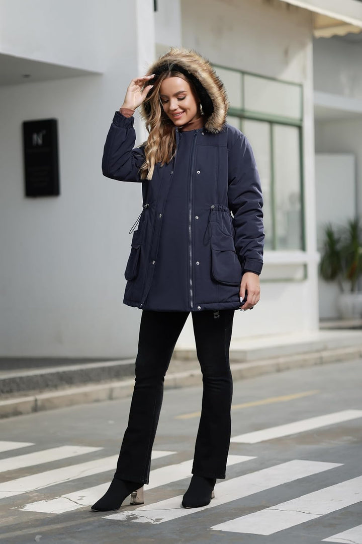 Maacie Tragejacke Umstandsjacke Umstandsmode Winter 3 In 1 Schwangerschaftsjacke Mit Babyeinsatz Ums