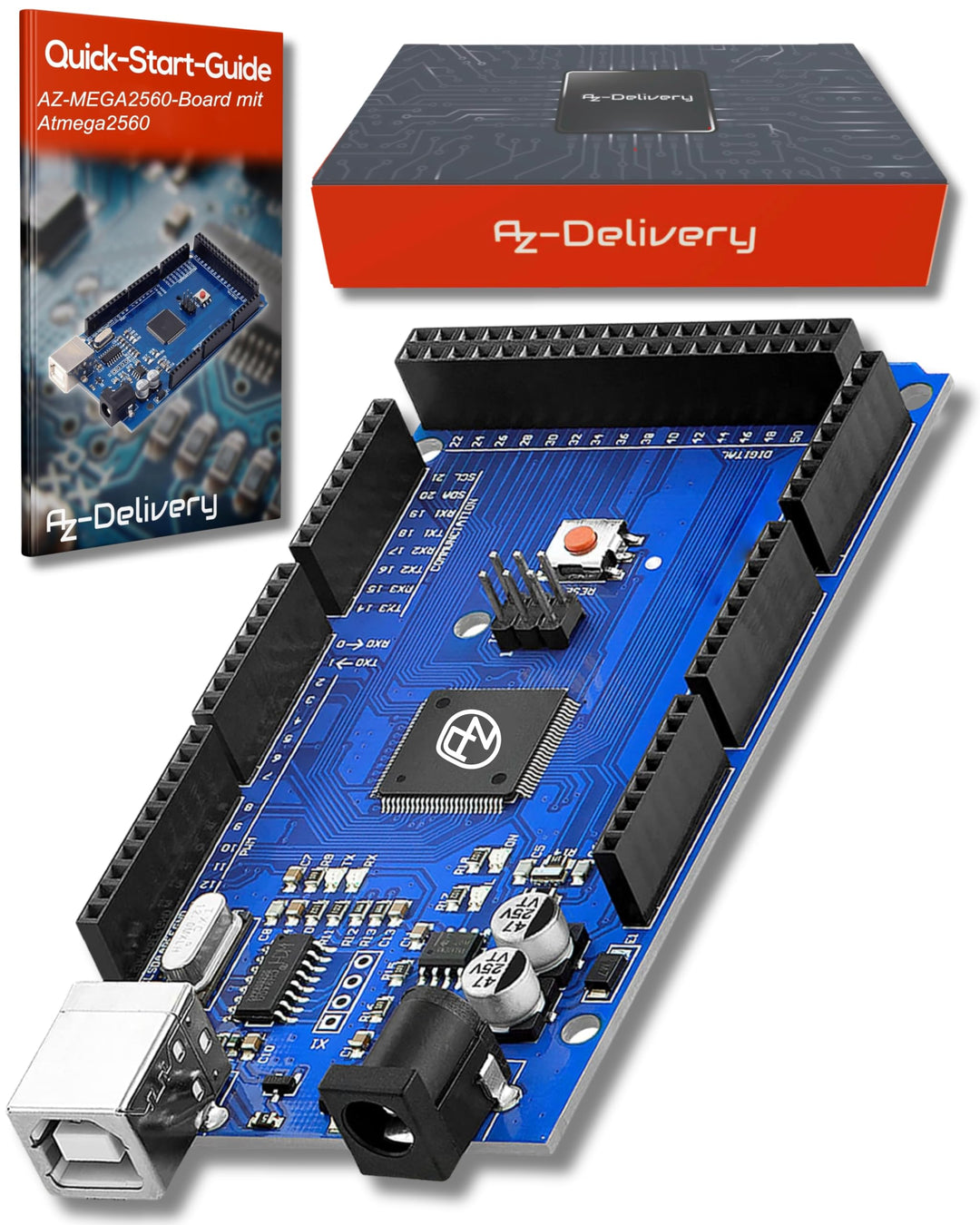 AZDelivery AZ-MEGA2560-Board mit AZ-MEGA2560-Board inklusive E-Book! 1, 1