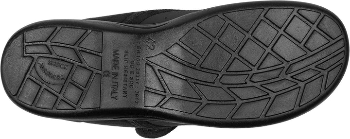 Aerosoft Klett-Halbschuh Stretch 10 Damen Herren Weite G-H Wechselfussbett leicht 36 EU Weit Schwarz