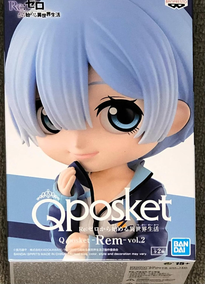 Banpresto RE:Zero - Rem Vol.2 - Figur Q Posket 14cm ver.B