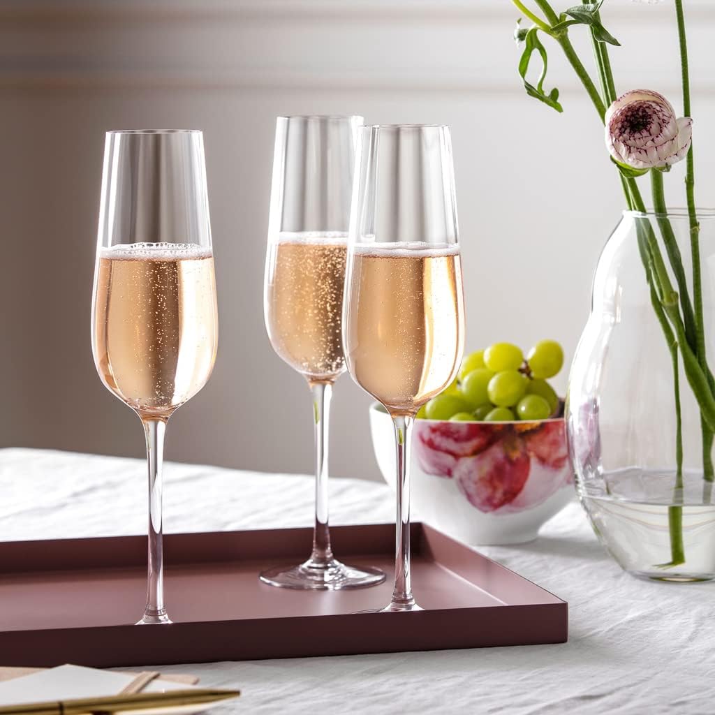 Villeroy & Boch - Rose Garden Sektkelch, Set 4tlg., 120ml, Kristallglas Transparent Sektkelch Set 4t