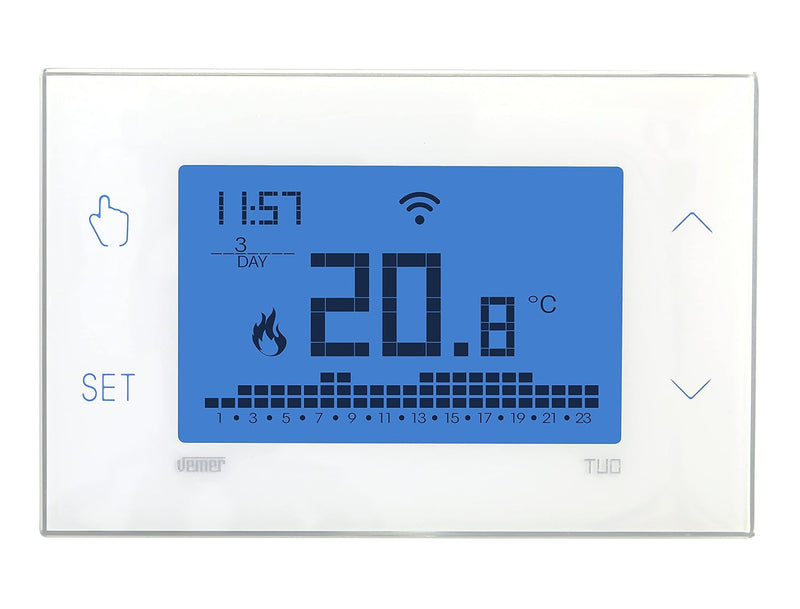 VEMER VE788600 TUO WiFi Batterie - Thermostat Heizung Smart Home, WLAN Raumthermostat, Wochenprogram