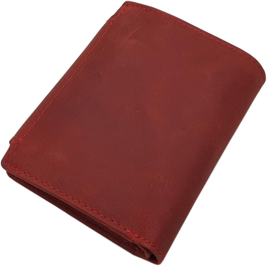 myledershop Vollrindleder Damen Hochformat Geldbörse/Geldbeutel/Portemonnaie mit Aussenriegel und RF