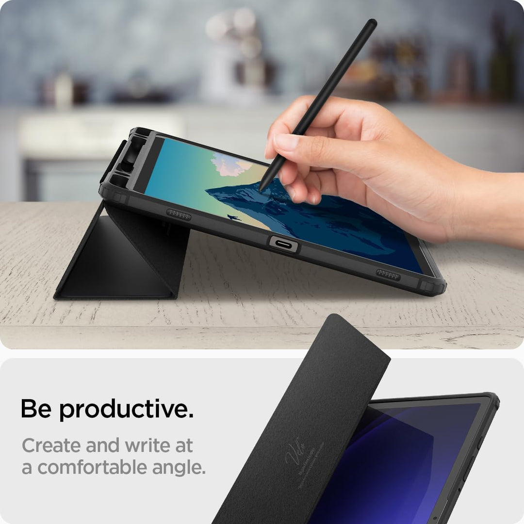 Spigen Ultra Hybrid Pro Entwickelt für Samsung Galaxy Tab S9 Hülle (2023) - Schwarz, Schwarz