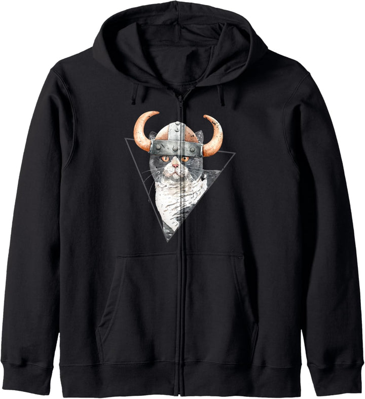 Viking Kitty Cat Kapuzenjacke