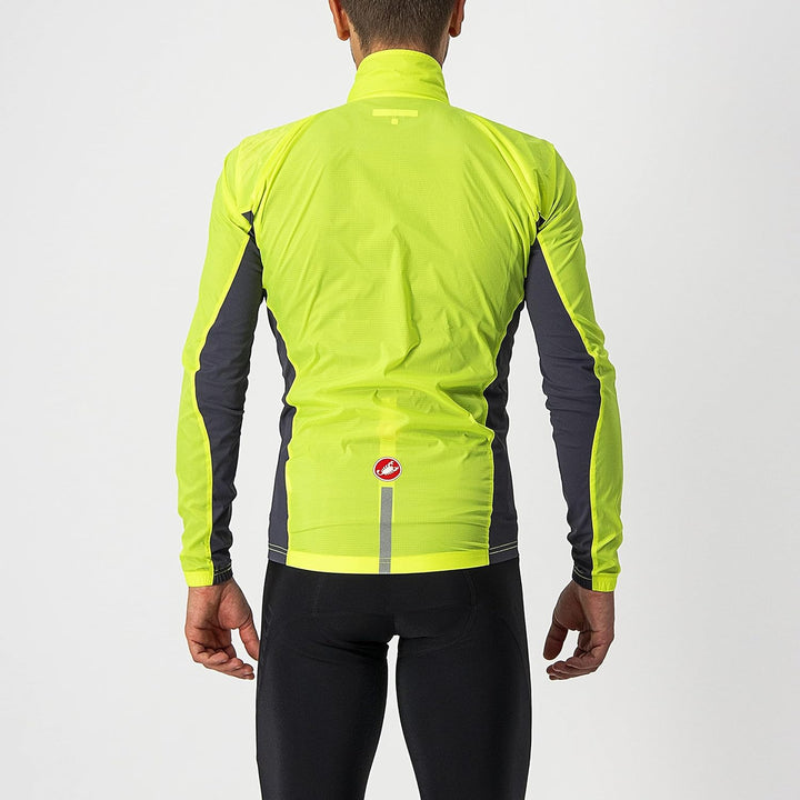 CASTELLI Herren Squadra Stretch Jkt Jacket L Gelbes Fluo/Dunkelgrau