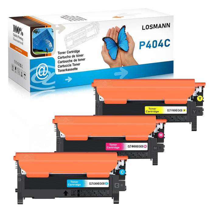 LOSMANN CLT-P404C Toner Kompatibel für Samsung CLT-C404S M404S Y404S for Samsung Xpress SL C480W C48