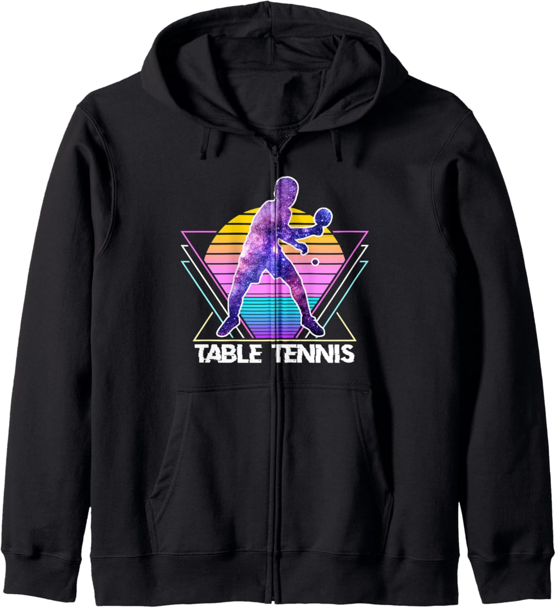 Tischtennissport, Retro Vintage 90er Jahre, Ping Pong Kapuzenjacke
