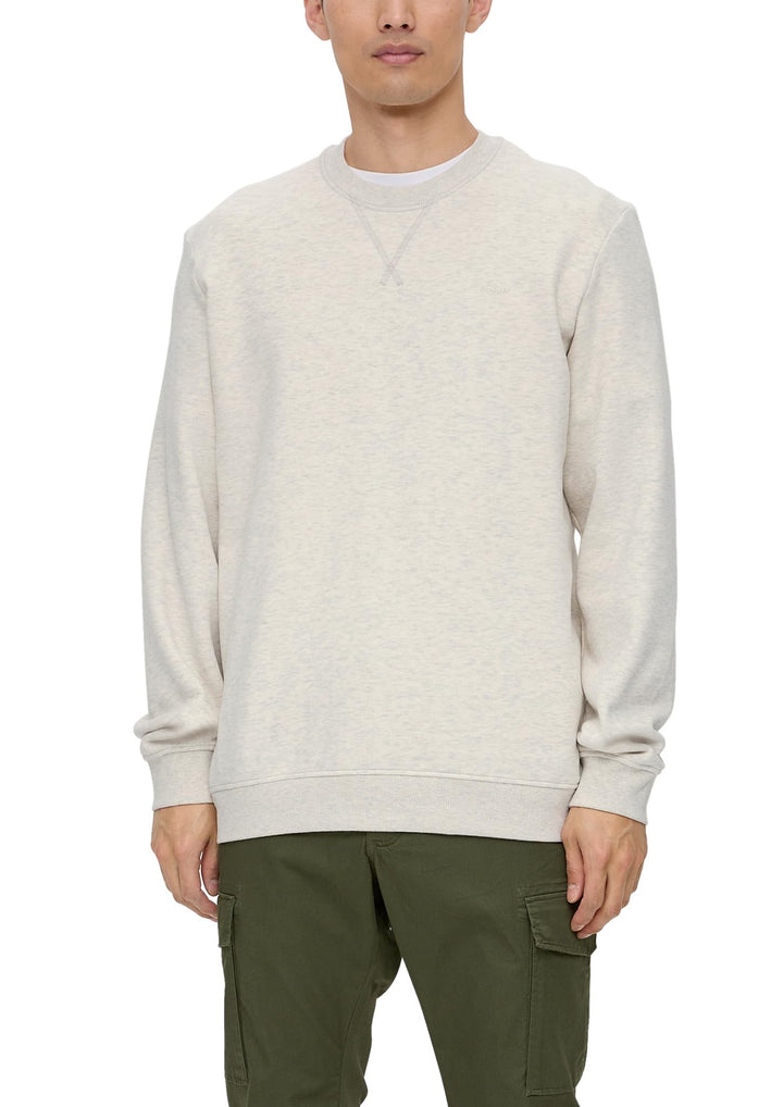 s.Oliver Herren Sweatshirt, XL Creme 0705