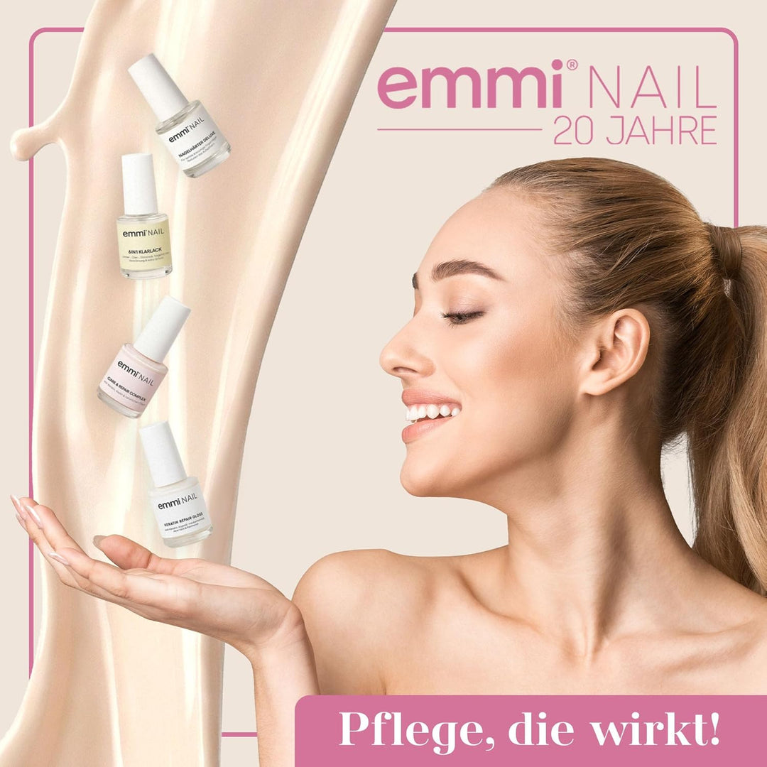 Emmi-Nail Keratin Repair Gloss 12ml - Pflegender Kur-Lack Nagelhärter - HEMA-frei, Lufttrocknend, Na