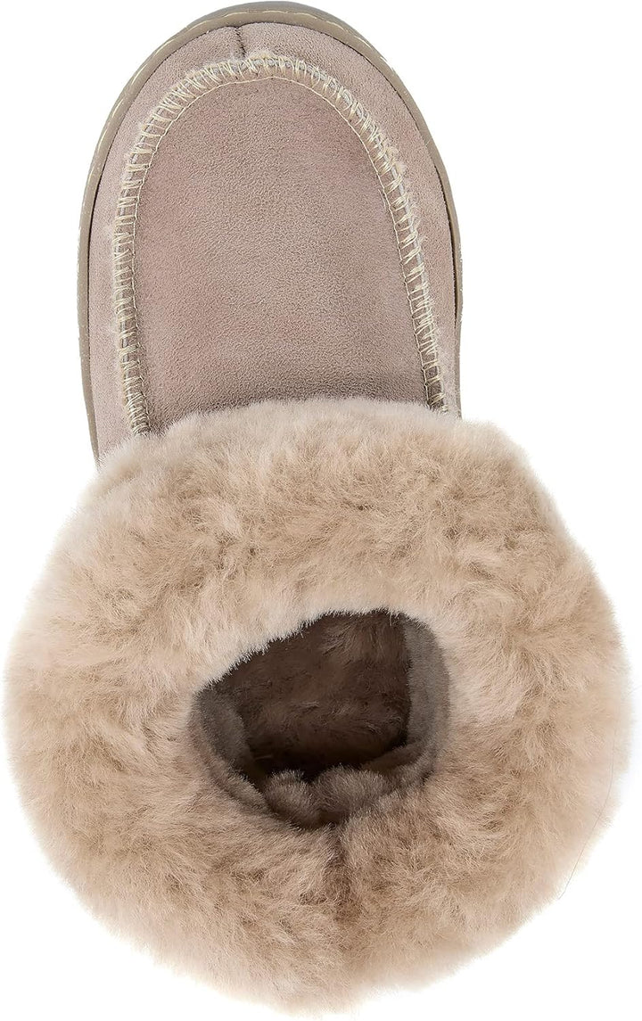 Vanuba - Kinder Hausschuhe Peppin, Lammfell Winterschuhe, Baby Schuhe, Junge und Mädchen, Echtleder,